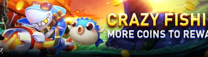 Crazy fishing game, win more coins to reward.