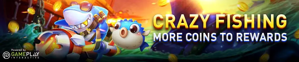 Crazy fishing game, win more coins to reward.