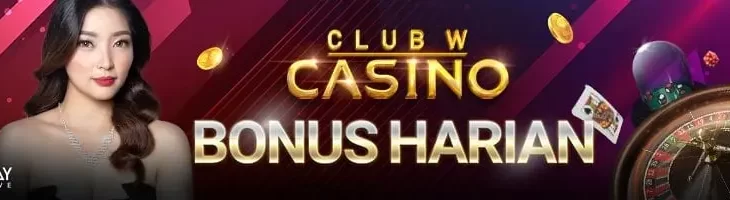 Bermain di casino club w mendapatkan bonus harian.