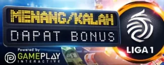 Promosi liga 1 Indonesia, menang ataupun kalah dapat bonus.