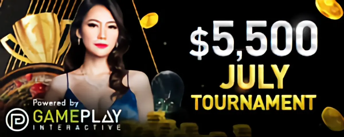 Live casino tournament v3 in July only for w88 member.